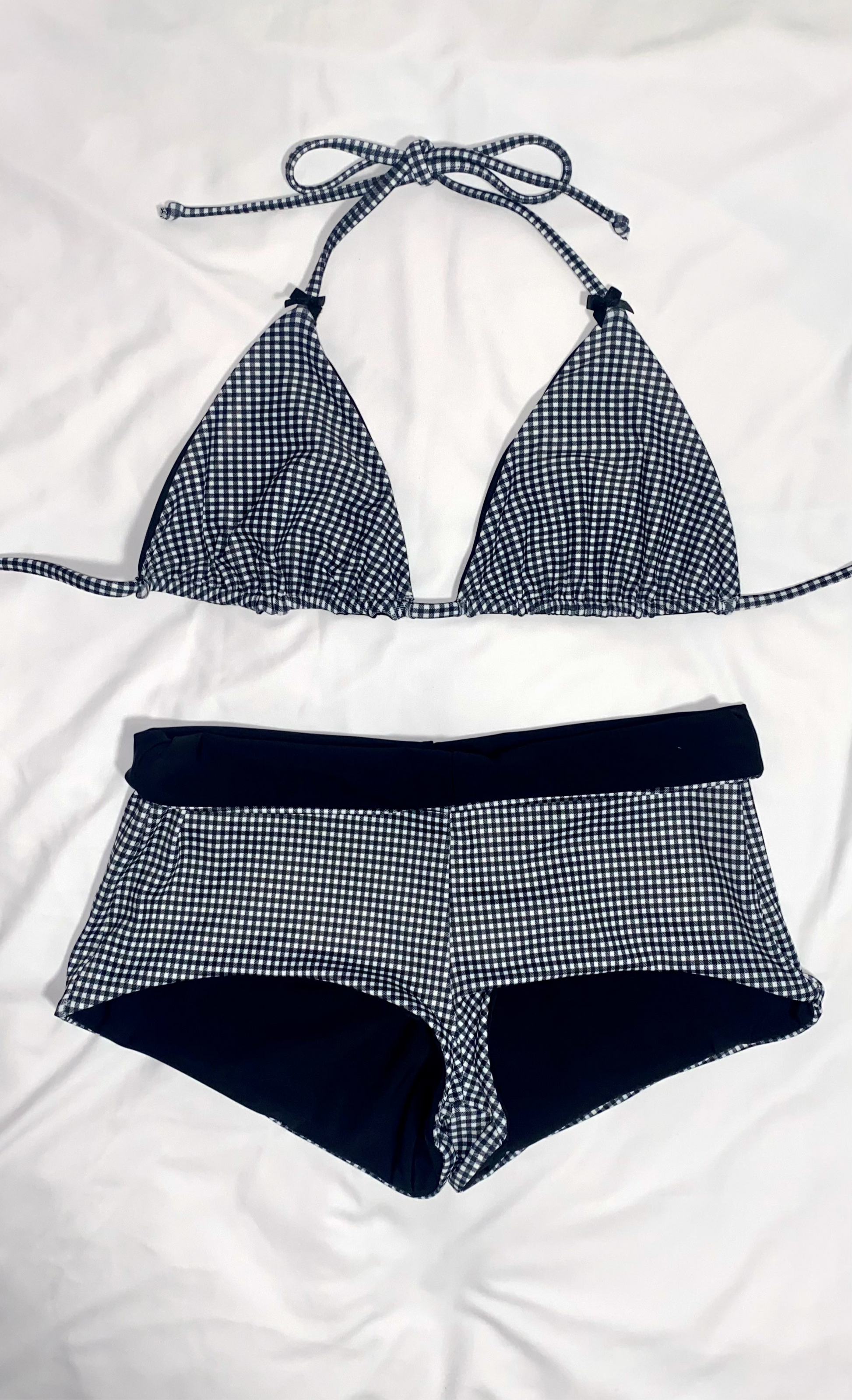 Gingham Bikini Top