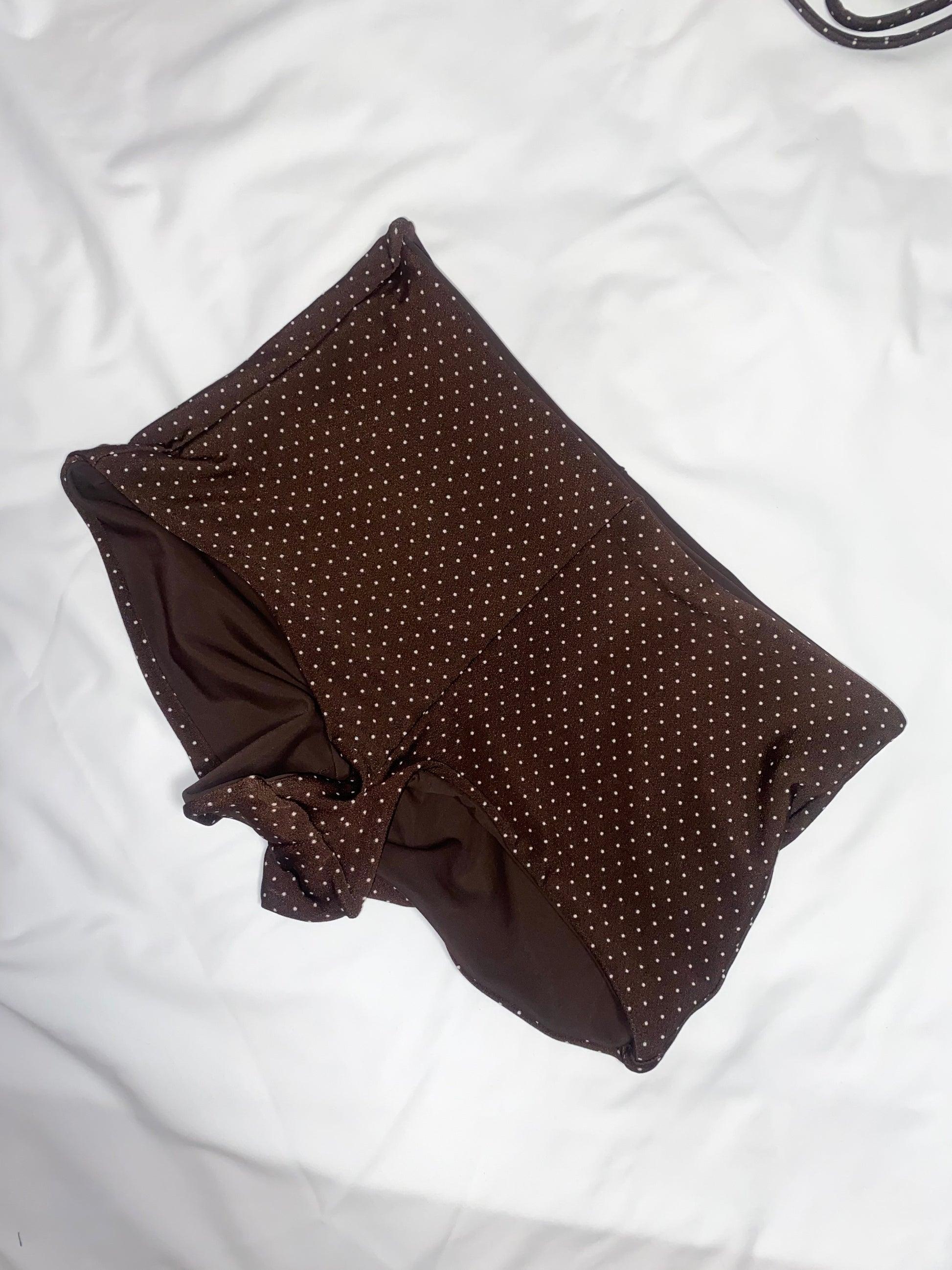 Brown Polka Dot Short Set