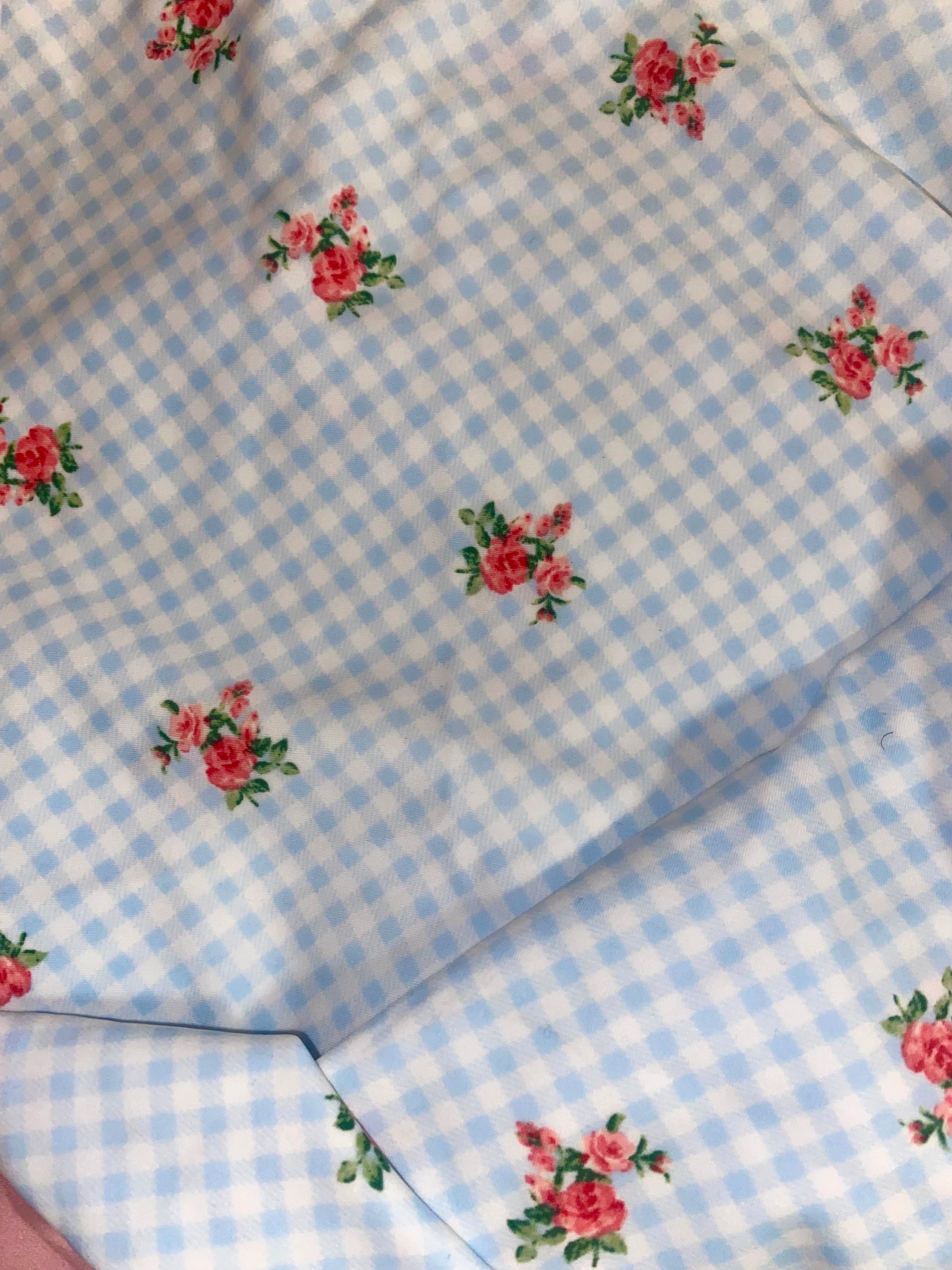 Gingham Swim Short Set