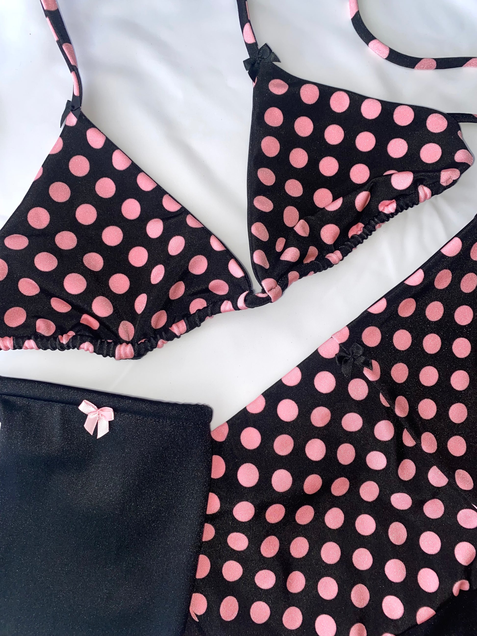 Polka Dot Bikini Top