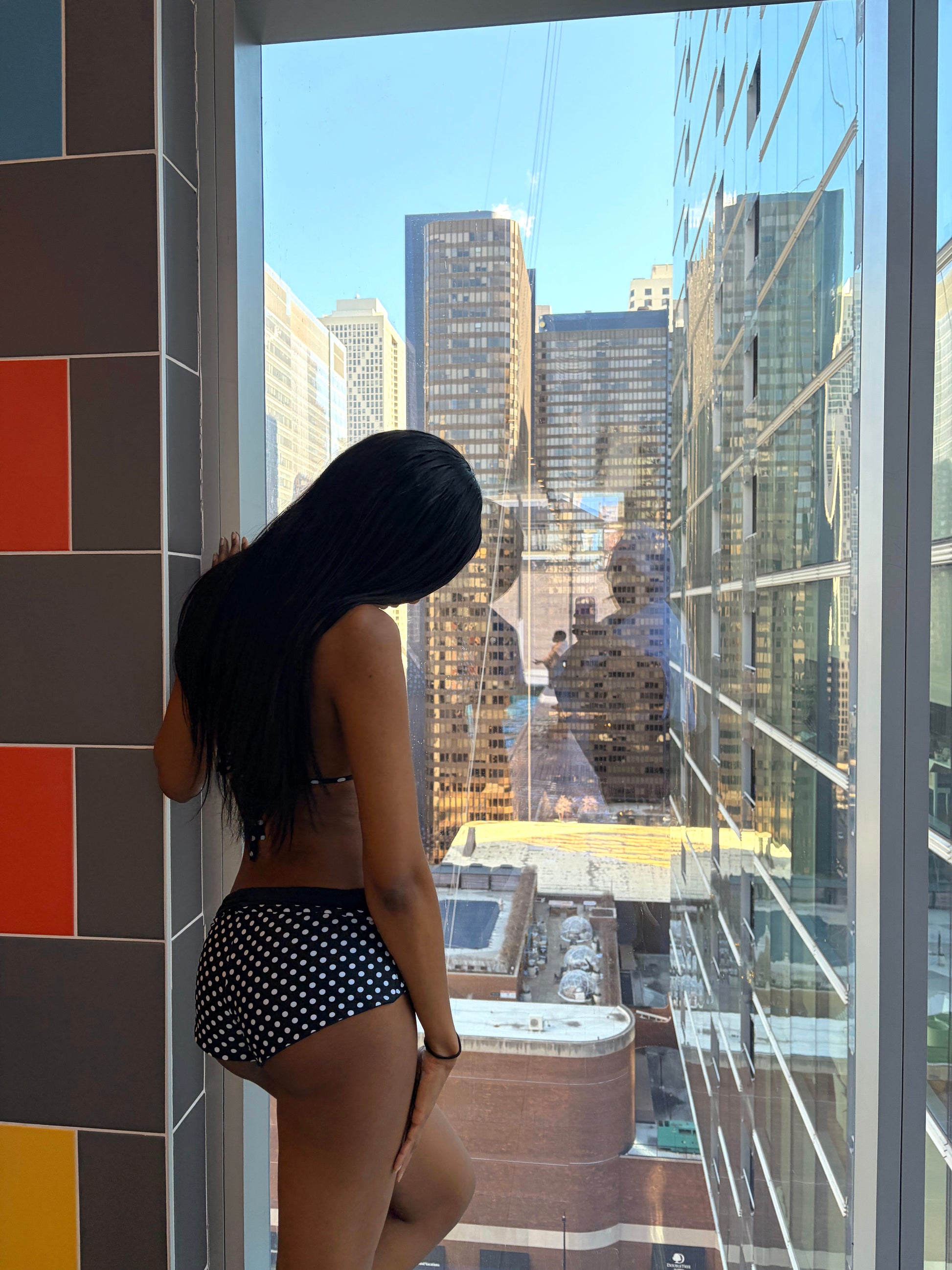 Polka Dot Swim Shorts