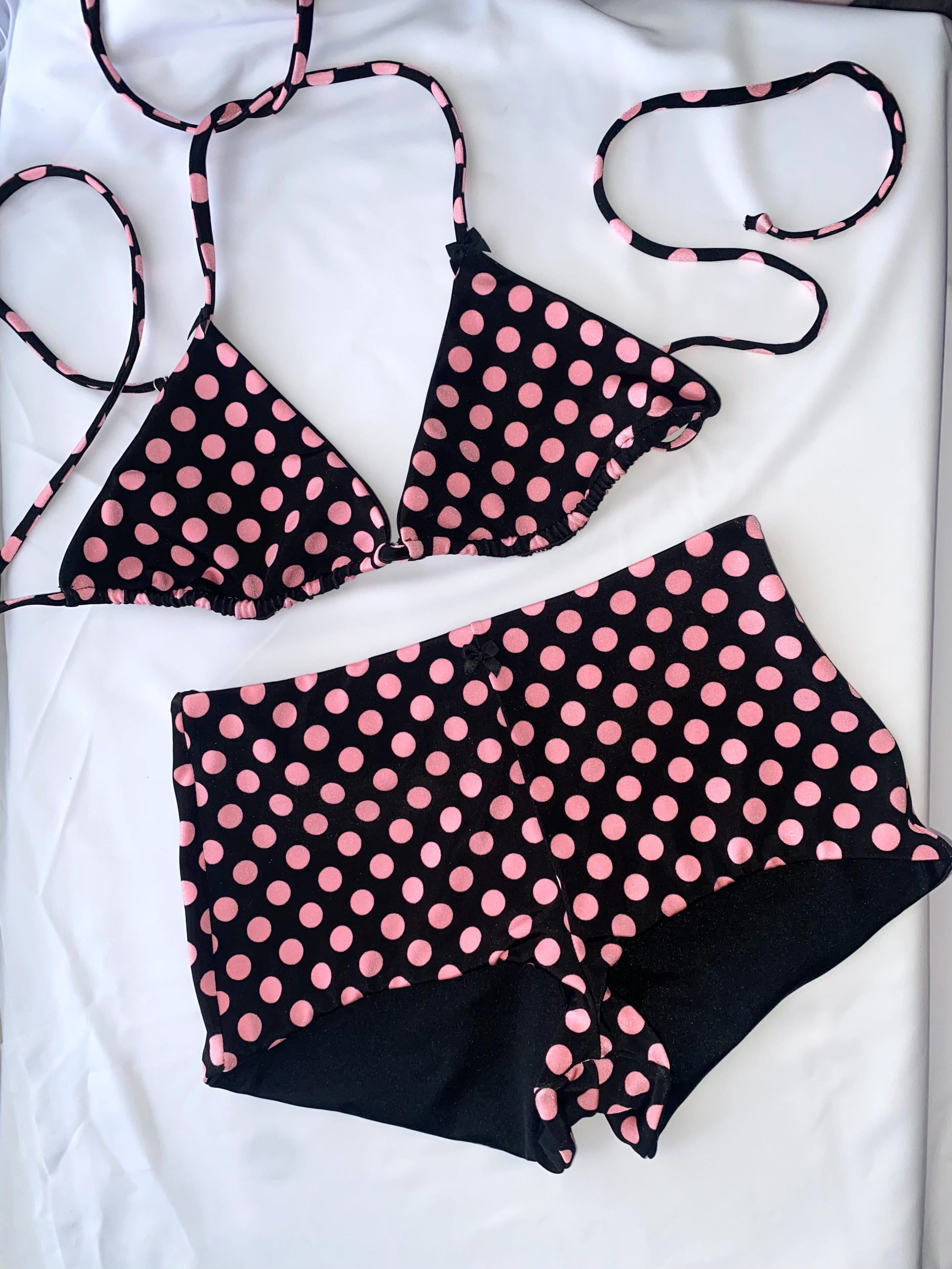 Polka Dot Bikini Top
